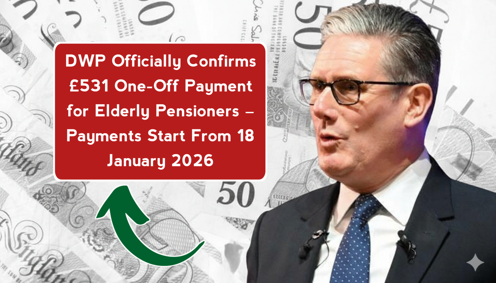 DWP Officially Confirms £531 One-Off Payment for Elderly Pensioners – Payments Start From 18 January 2026